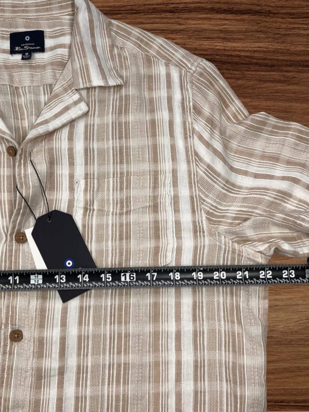 Ben Sherman Men’s S/S Casual Button Down Shirt. Size Medium - Picture 7 of 10